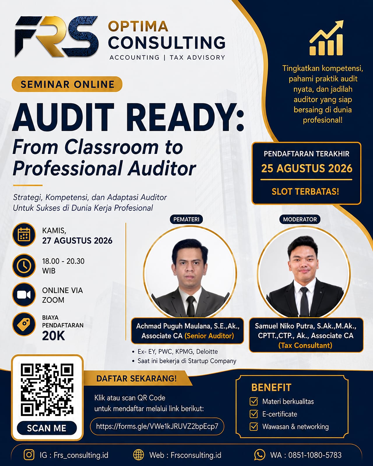 SEMINAR AUDIT - From Classroom to Professional Auditor